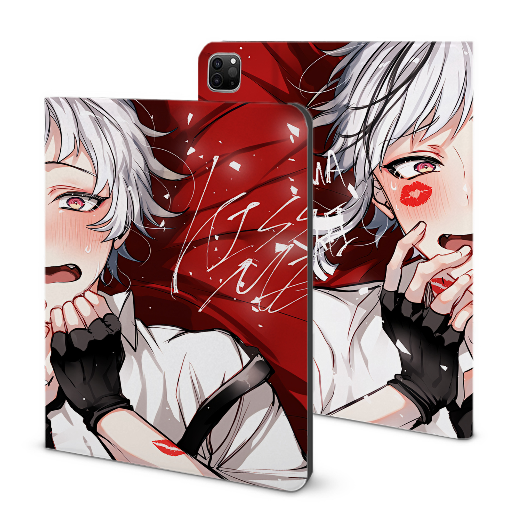 （画像用） 文豪ストレイドッグス Bungo Stray Dogs IPad ケース ブック型 PUレザー TPU 耐衝撃 軽量 薄型 ペン収納なし 全面保護 IPad 各モデル対応